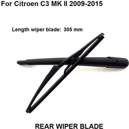 Car Accessories For Citroen C3 MK II 2009-2015 Hatchback Rear Wiper Arm