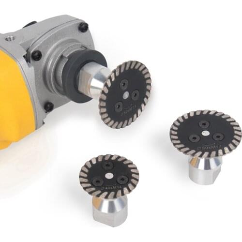 Free Shipping 40/50mm M14 Thread Removable Flange Diamond Carving Granding Saw Blade disc For Marble Concrete Granite Stone Tile