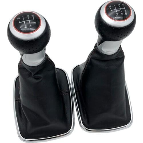 12mm 5/6 Speed Car Gear Shift Knob Lever Pen Gaitor Boot Cover Case For Volkswagen VW 1999-2004 Golf 4 IV MK4 GTI R32 Bora Jetta
