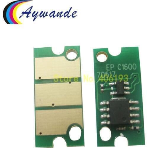 Chips for Epson 1600 C1600 CX16 CX16DNF CX16NF Toner Cartridge Reset Chip for S050557 S050556 S050555 S050554