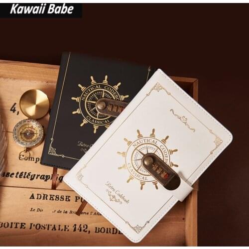 Diary A5 Notebooks Journals Password Code Office School Supplies Time Management Agenda Planner Bullet Lined Journal Budget Book