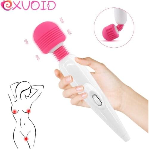EXVOID Powerful Magic Wand Body Massager Dildo Vibrator Sex Toys for Women AV Stick Multi-speed Silicone Sex Shop Adult Products