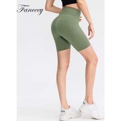Fanceey Sexy Women Yoga Shorts Summer Push Up High Waist Cycling Shorts Bike Hot Booty Tummy Control fitness Sports Gym Shorts