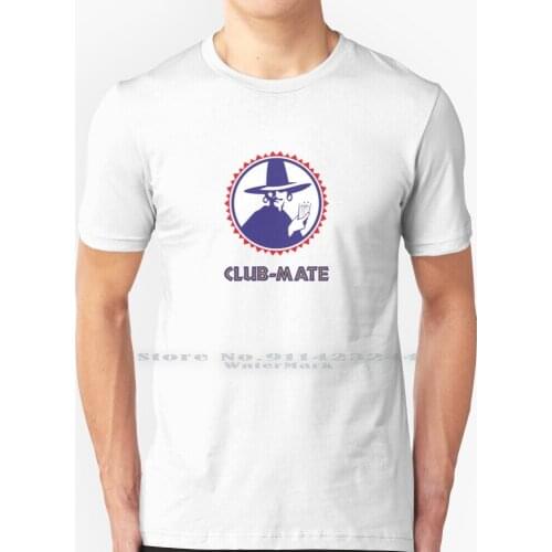 Club-Mate T Shirt 100% Pure Cotton Club Mate Berghain Clubbing Party Techno Coffee Trendy Cool Hipster Energy Drink Tresor
