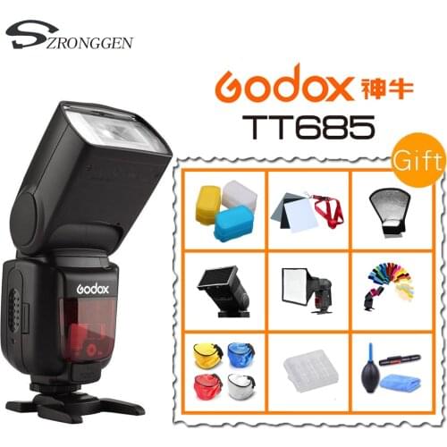 Godox TT685 Flash TTL Camera Flash speedlite High Speed 1/8000s GN60 for Canon Nikon Sony Fujifilm Olympus DSLR Camera +gifts