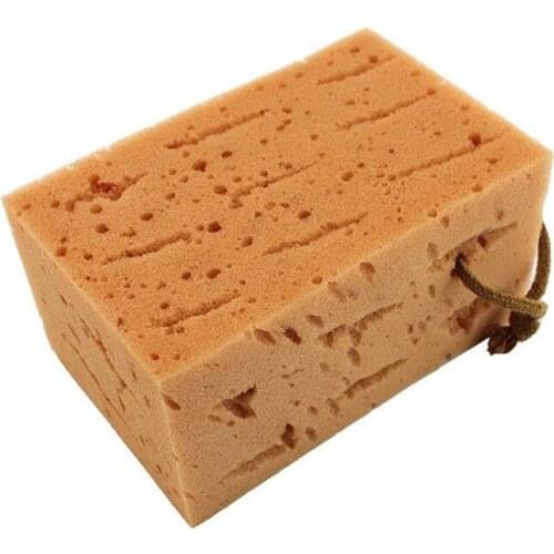 FIRECLUB 1 Piece Car Wash Sponge Extra Large Cleaning Honeycomb Yellow Thick Sponge Block Absorbent Car Supplies Auto Wash Tools