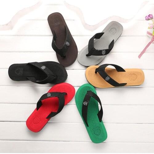 JAYCOSIN Mens Summer Flip-flops Slippers Soft Shoes Comfortable Beach Sandals Indoor&Outdoor Casual Shoes personality A512