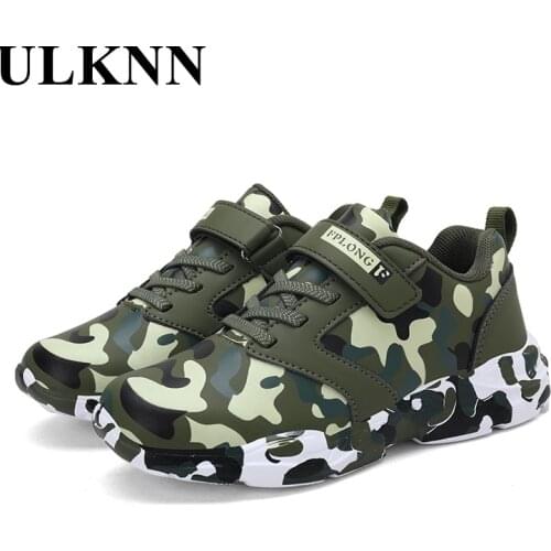 ULKNN Children Boys Girls Sneakers Baby Kids Casual Shoes Light Mesh Leather Breathable Soft Running Fashion Sports Shoe