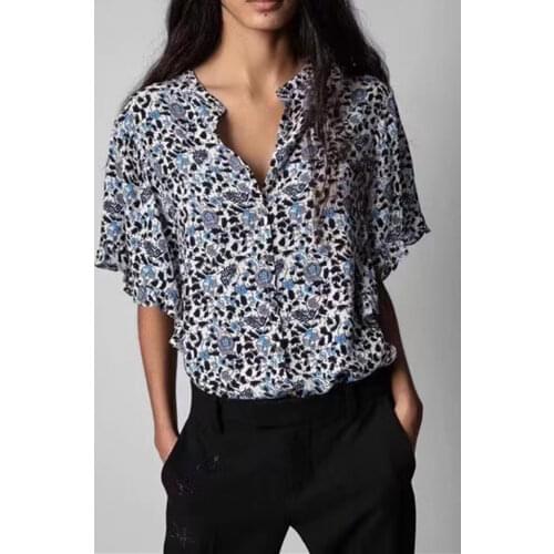 MABVOXZ Short Sleeve Blouses