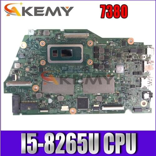 Akemy 7380 motherboard 17945-1 with I5-8265U CPU For Dell Inspiron 7380 laptop mainboard motherboard TFNFX tested full 100