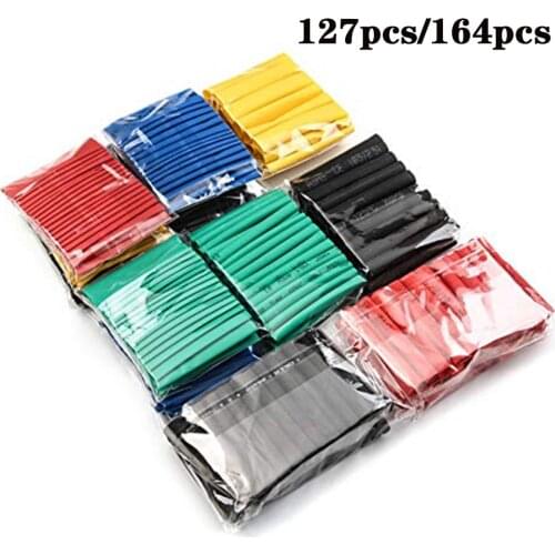 120PCS Heat Shrink Wire Connector&530PCS Heat Shrink Tubing Kit Set for DIYWaterproof Automotive Marine Electrical Terminals Kit