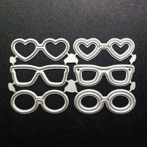 SCD844 Sunglasses Metal Cutting Dies For Scrapbooking Stencils DIY Album Cards Decoration Embossing Folder Die Cuts Tool New