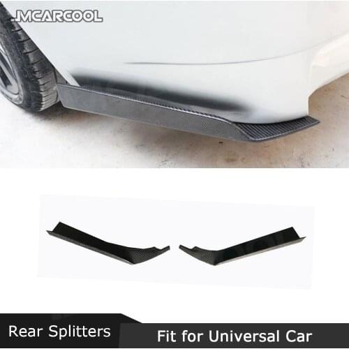 Carbon Fiber Material Rear Bumper Lip Splitters Flaps Apron Car Accessorise For Benz For BMW For Audi For Universal Cars