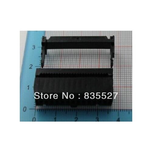 50PCS/LOT JTAG ISP connector plug plug horns pressure thread FC-20P 2.54MM Pitch