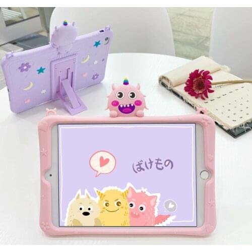 Coque Cartoon Silicon Cover For Huawei Mediapad M6 10.8 8.4 T5 10.1 M5 Lite 10.1 Matepad 10.4" Tablet Protect Case+Straps+pen
