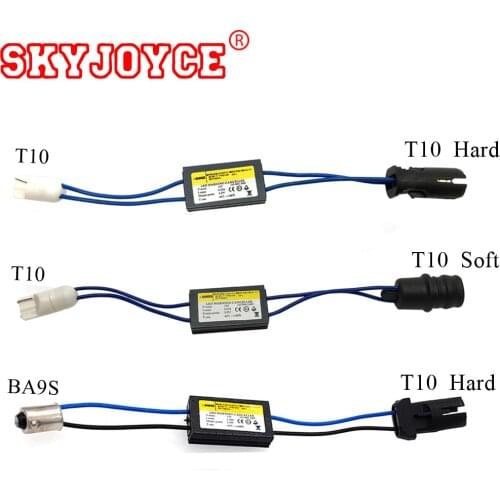 SKYJOYCE 2pcs 12V decoder LED Warning Canceller led Decoder T10 W5W NO error OCB Load Resistor canbus canceller t10 canbus led