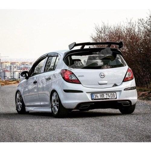 For Opel Corsa D 2006 2007 2008 2009 2010 2011 2012 2013 Diffuser Rear Bumper Extension Attachment Car Styling Auto Accessory