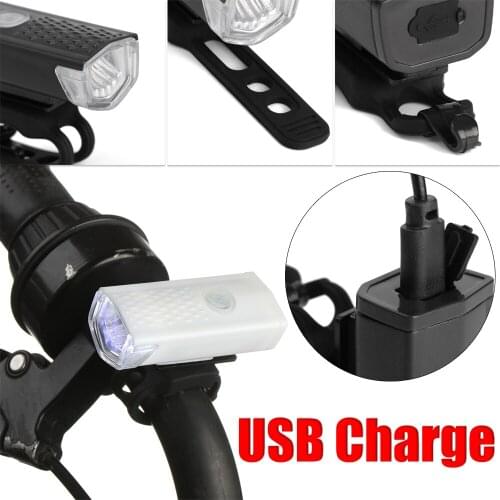 3 Modes Waterproof USB Rechargeable Handlebar Torch 300 Lumens Cycling Accessories Bike Light Front Flashlight
