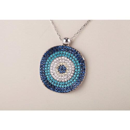 UM US JEWELRY Rhodium Plated Lucky Charm 925 Sterling Silver Pendant