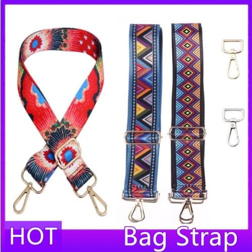 138Cm Nylon DIY Adjustable Fashion Universal PU Bag Handbag Women Shoulder Strap Rainbow Crossbody Shoulder Handle