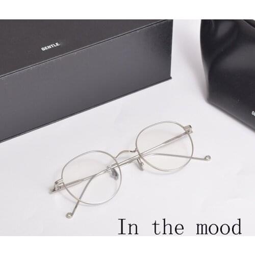 2020 Korean brand design THE MOOD optical eyeglasses titanium alloy round prescription eyeglasses frames women men