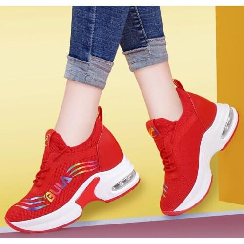 2020 High Quality Fashion Women Shoes High Heels Height Increasing Casual Shoes Woman Sneakers Sport Shoes For Women