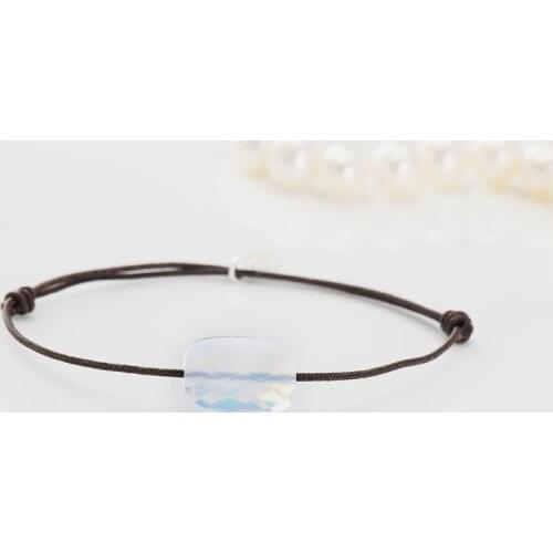 2021 Factory Limited Brand Crystal Adjustable flexible GoldFish Rope Transparent Crystal Jewelry Adjust Leather Holiday Jewelry