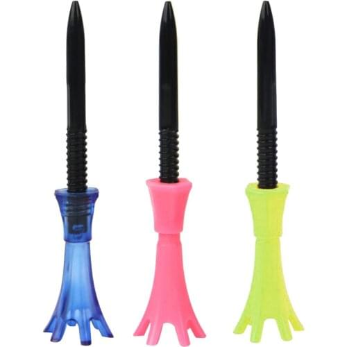 3pcs/Set Professional Golf Tee Guide Magnetic Rotatable Tees Replacement Assorted 80/76mm for Golfer Training