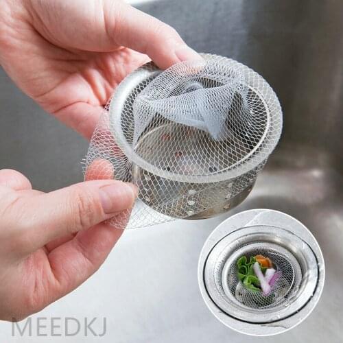 30/50 / 100pcs kitchen sink filter mesh pool leaking net bathroom sewer drain anti-blocking floor drain