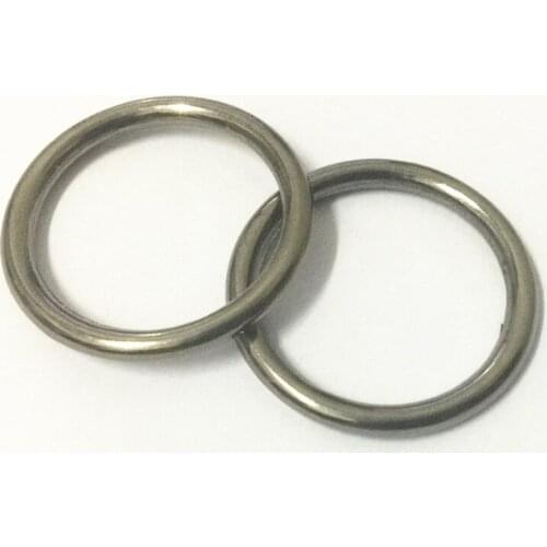 6pcs pack Gun Black heavy O Rings 20mm inner seamless BUCKLE horse rug saddles tack anti rust bag parts & accessories