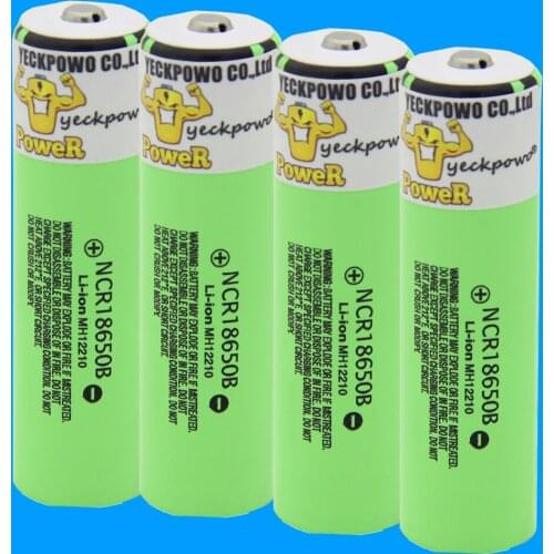 Russian warehouse fast delivery yeckpowo ncr18650b batteries 3400mah 3.7V li-ion battery ion rechargeable 18650 charger 4 slots
