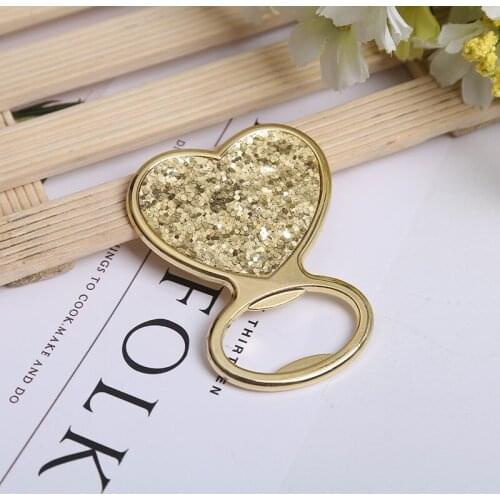 Kitchen Tools Accessories Zinc Alloy Heart Shape Bottle Opener Small Mini Beer Openers Funny Wedding Favours for Guests