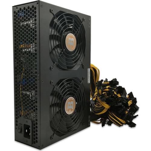 3600W PC Power Supply 80 PLUS Gold ATX PC Miner Power Supply Machine 24 6+2 pin For BTC Bitcoin Mining Server