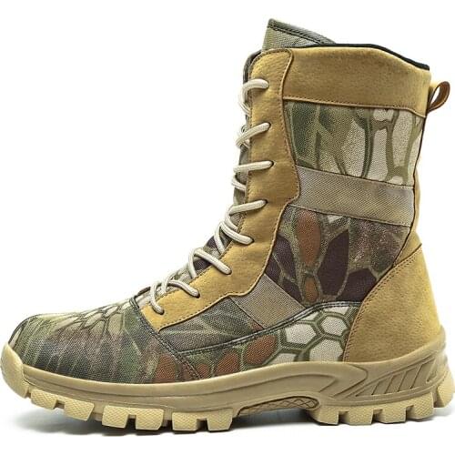 Tactical Military Boots Outdoor Male Hiking Boots Camouflage Men Special Force Desert Tactical Combat Ankle Boots Men Work Boots