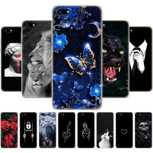 Case For Huawei Honor 7A Case 5.45" Inch Soft TPU Silicon Phone Huawei Honor 7A 7 A DUA L22 Russian Version Protective Back