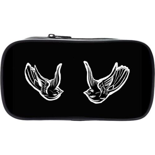 H Styles Pencil Case Fine Line Printing Multifunction Pencil Bag Teens Fashion Makeup Bag Boys Pencil Box Girl Cosmetic Case