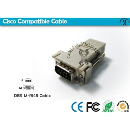 DB9 Female to RJ45 Female Adapter CAB-9AS-FDTE for Compatible Converter Adapter