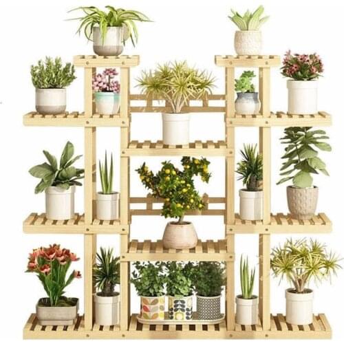 Saksi Standi Plantenrekken Wood Ladder Soporte Plantas Interior Rack Stojak Na Kwiaty Outdoor Stand Balcony Flower Plant Shelf