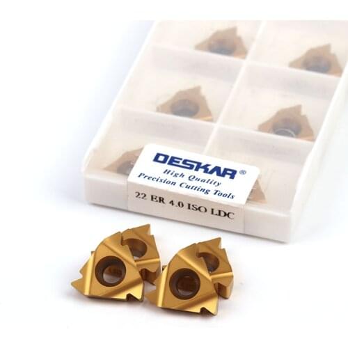 DESKAR 22ER 22IR 3.5ISO 4.0ISO 4.5ISO 5.0ISO 5.5ISO 6.0ISO LDC high quality threaded carbide insert CNC lathe tool steel
