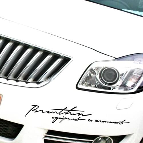 Etie Car Accessories Personality English Word Signature Car Sticker Decal for Toyota Ford Chevrolet Volkswagen Golf Honda Hyunda