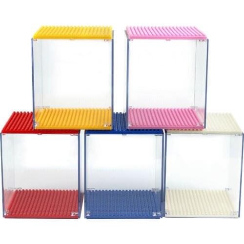Factory Diamond Blocks Display Box Mini Bricks Dust Cover Case Show Box for Children Toys Anime Figure Collection