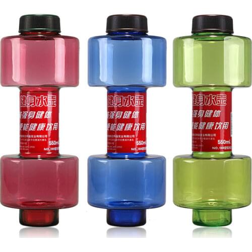 Dumbbells Plastic Large Capacity Gym Sports Water Outdoor Fitness Bicycle Bike Camping Cycling Bottle Fitness Men Equipment