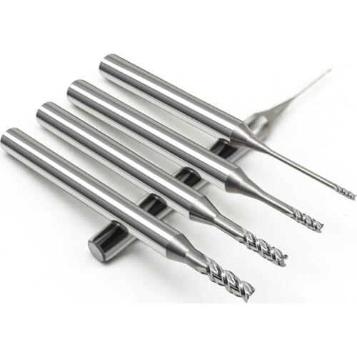 Uncoated aluminum Long neck Flat End Mills CNC carbide tungsten steel end mills cutters Mold cutting tools