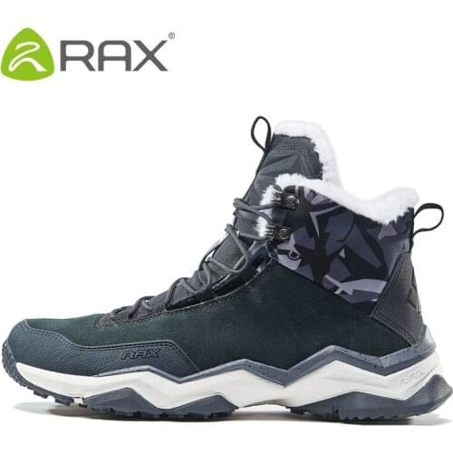 RAX Men Hiking Shoes winter Waterproof Outdoor Sneaker Men Leather Trekking Boots Trail Camping Climbing snow Sneakers Women