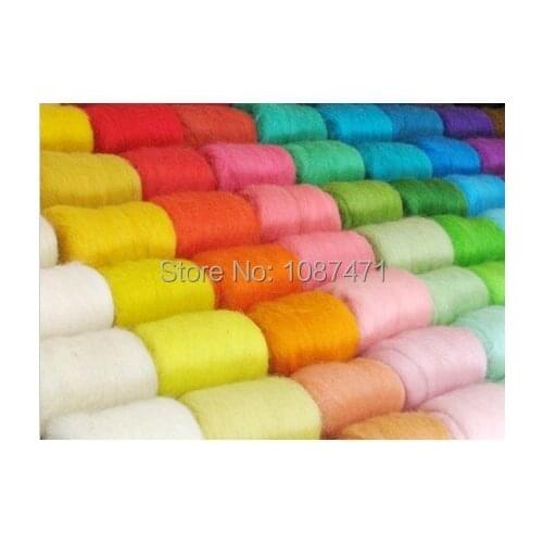 Handmade diy material merino wool felt needlework Statehood wool felt poke fun ( 100g per pack) Color optional Free shipping
