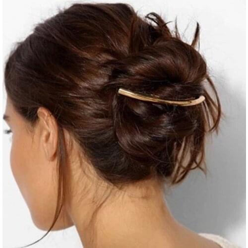 Metal Elbow Simple Moon Cute Hair Accessories Barrettes For Women Hair Clips Crab Hair Claws Headdress Headwear Hair Jewelry