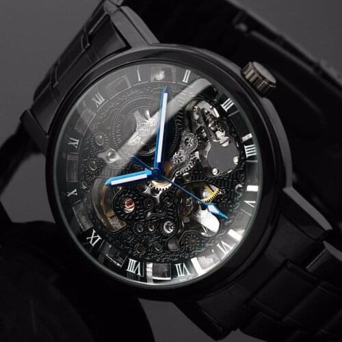 T-WINNER Watches men luxury brand Mechanical stainless steel male watches mens clock Waterproof men Wristwatch relogio masculino