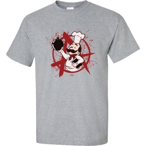 Mens T Shirts The Anarchist Cookbook Print Tops T-Shirts Pure Cotton O Neck Short Sleeve Camisa TShirt Summer/Fall