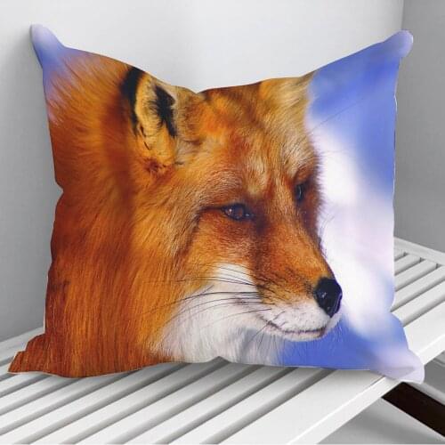 Animal Fox Throw Pillows Cushion Cover On Sofa Home Decor 45*45cm 40*40cm Gift Pillowcase Cojines Dropshipping