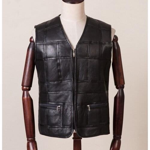 2020 new fashion real sheepskin warm sleeveless wool fur lined waistcoat unisex real sheep fur vests